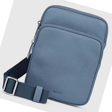 Pochettes Ecco Textureblock Plates Femme Bleu | FR 358LIS